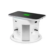 Kép 5/5 - Rejtett elosztó - 4-es + vezeték nélküli töltés + 2xUSB + 2xType-C - fehér