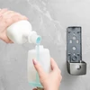 Kép 2/5 - Szappanadagoló - kézzel működtethető - 350 ml - fali - ezüst