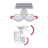 Kép 3/5 - Mozgásérzékelős szolár reflektor - forgatható fejjel - 2 COB LED