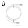 Kép 1/5 - Mágneses adatkábel - MicroUSB - 2A - fehér
