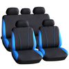 Kép 1/4 - Autós üléshuzat szett - kék / fekete - 9 db-os - HSA001