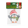 Kép 2/3 - Karácsonyfadísz szett - pingvin - fából - 8 x 6 cm