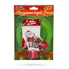 Kép 2/3 - Karácsonyi asztali LED dekor - fényes talppal - csizma - 15 cm