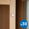 Kép 1/3 - Ajtóütköző szett - öntapadós, átlátszó - 8 mm - 30 db / csomag