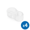 Kép 4/4 - Ajtóütköző szett kilincsre - átlátszó - 4 db / csomag