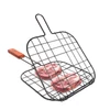 Kép 1/3 - Hús grillező rács - fa nyéllel