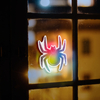 Kép 1/3 - Halloween-i RGB LED dekor - öntapadós - pók