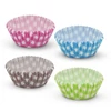 Kép 2/2 - Muffin papír szett - kockás - 100 db / csomag