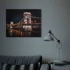 Kép 2/2 - LED-es fali hangulatkép - "Lánchíd" -  2 x AA, 38 x 48 cm