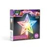 Kép 2/3 - Karácsonyi LED-es csillag csúcsdísz - 10 LED - 15 cm - RGB - 2 x AA