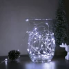 Kép 1/3 - LED fényfüzér - 5 m - 50 LED - hidegfehér - 3 x AA