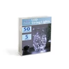 Kép 2/3 - LED fényfüzér - 5 m - 50 LED - hidegfehér - 3 x AA