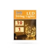 Kép 2/2 - LED fényfüzér - 10 db melegfehér LED - 2 x AA