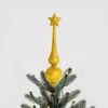 Kép 3/3 - Karácsonyfa csúcsdísz - 18,5 cm - arany