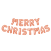 Kép 1/2 - 3D Karácsonyi "Merry Christmas" lufi - rozéarany