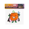 Kép 2/2 - Halloween-i ablakdekor - Csillámos, színes tök