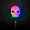 Kép 1/3 - Halloween-i LED lámpa - rugós koponya - elemes