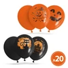 Kép 1/3 - Halloween-i lufi szett - 6 féle - 20 db / csomag