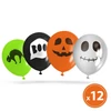 Kép 1/3 - Halloween-i lufi szett - 4 féle - 12 db / csomag