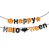 Kép 4/4 - Halloween-i papír girland - "Happy Halloween" felirat - 3,5 m
