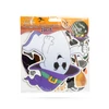 Kép 2/3 - Halloween-i dekoráció szett - 6 féle motívum - csillogó spriál akasztóval