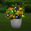 Kép 4/4 - LED szolár fényfüzér - virág - 2,3 m - 20 LED - színes