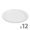 Kép 1/2 - Papírtányér szett - fehér - 23 cm - 12 db / csomag