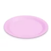 Kép 2/2 - Papírtányér szett - rózsaszín - 23 cm - 12 db / csomag