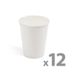 Kép 1/2 - Papírpohár - fehér - 2,5 dl - 12 db / csomag