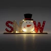 Kép 1/2 - LED-es karácsonyi polcdísz - hóemberes - 24 x 4 x 11 cm