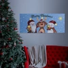 Kép 2/2 - Karácsonyi LED-es hangulatkép - fali akasztóval, 2 x AA, 70 x 30 cm