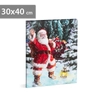 Kép 1/2 - Karácsonyi LED-es hangulatkép - fali akasztóval, 2 x AA, 30 x 40 cm