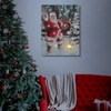 Kép 2/2 - Karácsonyi LED-es hangulatkép - fali akasztóval, 2 x AA, 30 x 40 cm