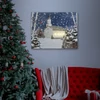 Kép 2/2 - LED-es fali hangulatkép - téli táj -  2 x AA, 48 x 38 cm