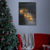 Kép 2/2 - LED-es fali hangulatkép - vonat -  2 x AA, 30 x 40 cm