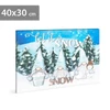 Kép 1/2 - LED-es fali hangulatkép - "Let it snow" -  2 x AA, 40 x 30 cm