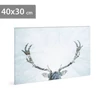Kép 1/2 - LED-es fali hangulatkép - rénszarvas -  2 x AA, 40 x 30 cm
