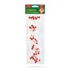 Kép 3/4 - Karácsonyi organza girland - 2,7 m - 10 mm - piros