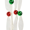 Kép 2/4 - Karácsonyi organza girland - 2,7 m - 10 mm - többszínű