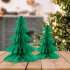 Kép 4/4 - Karácsonyi dekoráció - 3D, papír - fenyőfa lampion