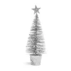 Kép 4/8 - Mini dekor műfenyő - glitteres - 18 cm - 4 szín