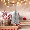 Kép 6/8 - Mini dekor műfenyő - glitteres - 18 cm - 4 szín