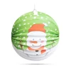 Kép 2/4 - Karácsonyi lampion - Hóember mintával - 25 cm