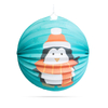 Kép 2/4 - Karácsonyi lampion - Pingvin mintával - 25 cm