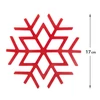 Kép 2/3 - Szilikon edényalátét - jégkristály - piros - 17 cm