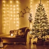 Kép 1/6 - Fényfüggöny - 200 db LED - melegfehér - hálózati - IP44 - 4,2 m - 8 program