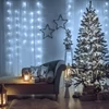 Kép 1/6 - Fényfüggöny - 200 db LED - hidegfehér - hálózati - IP44 - 4,2 m - 8 program