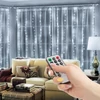Kép 1/4 - Fényfüggöny - 300 db hidegfehér microLED-del - 3 x 3 m - 230V - távirányítós