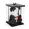 Kép 2/2 - Rózsapanda - piros masnival - 40 cm