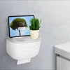 Kép 1/3 - WC-papír tartó szekrény - fehér - 210 x 135 x 135 mm